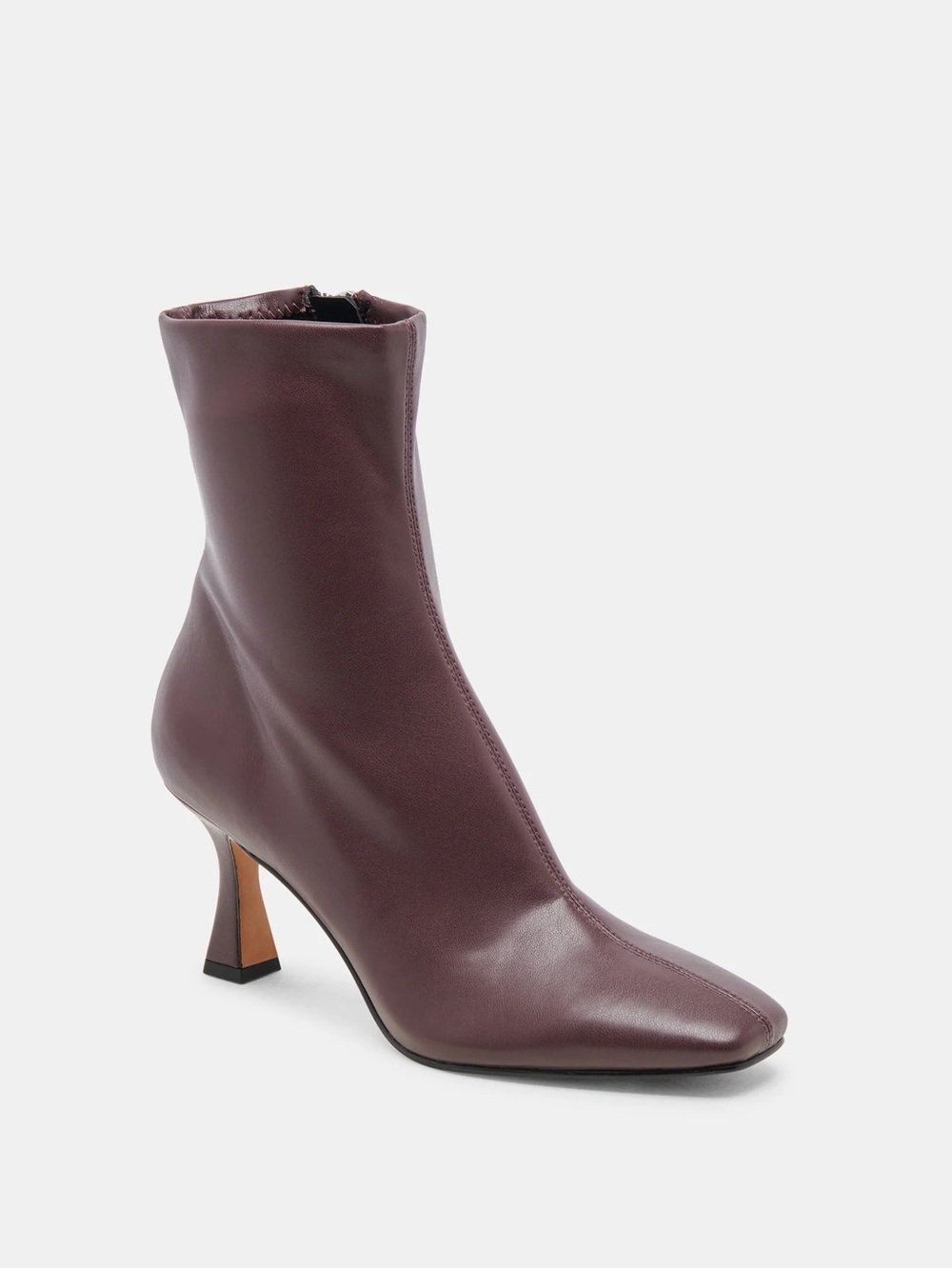 Dolce Vita Women's Leather Ankle Boot in Burgundy Plum
